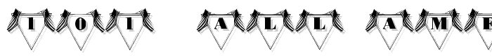 101! All American font